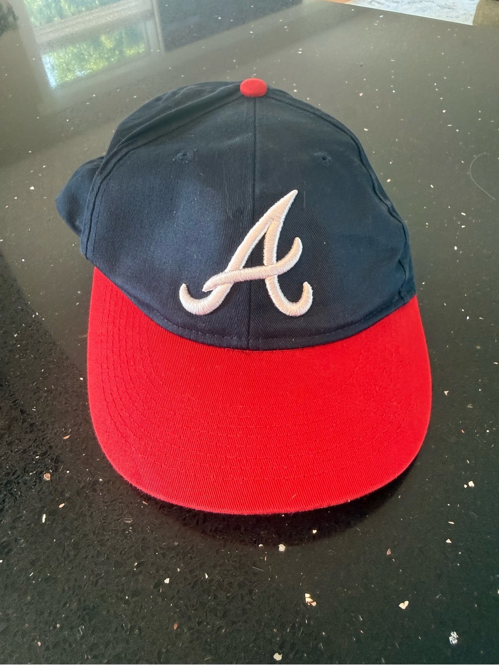 Atlanta Braves A-Logo Kids Baseball Cap - Navy & Red